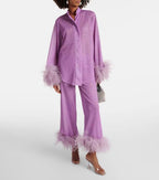 Women's Stand Collar Trouser Set – Long Sleeve Top & Coordinated Pants