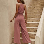Women's Sleeveless Jumpsuit – Summer Casual Jumpsuit – Milani
