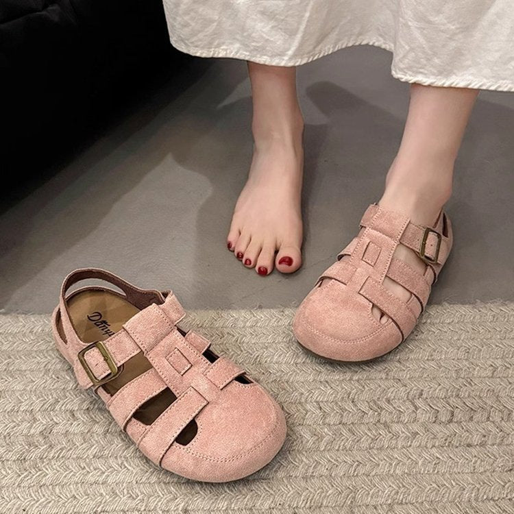 Women's Strappy Sandals with Adjustable Straps and Non-Slip Sole