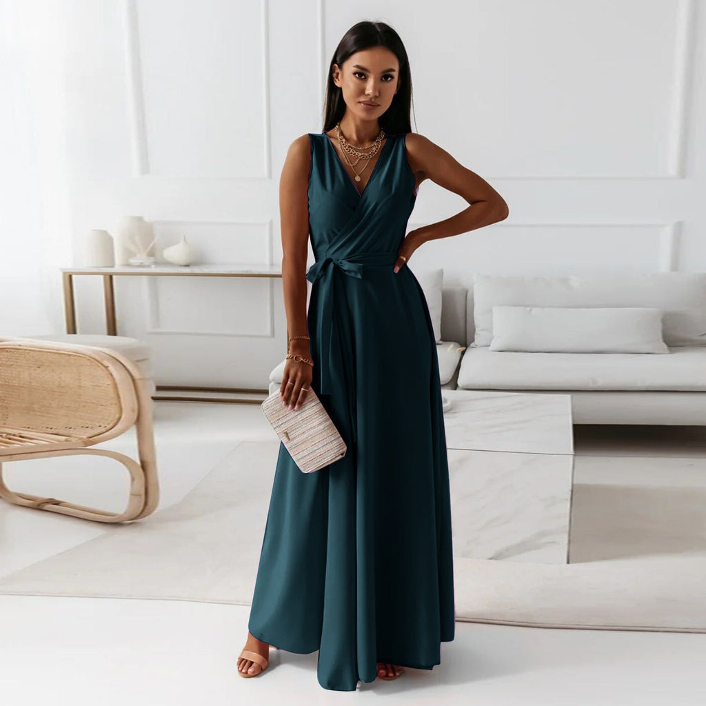 Women's Wrap Maxi Dress – Wedding Guest Dress