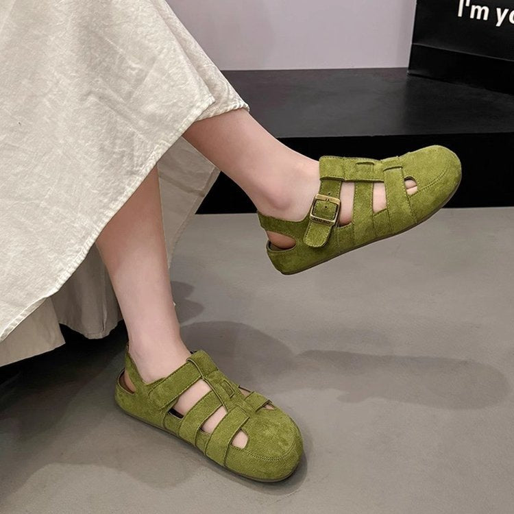Women's Strappy Sandals with Adjustable Straps and Non-Slip Sole