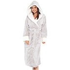 Marlowe | Hooded Fleece Bathrobe with Belt