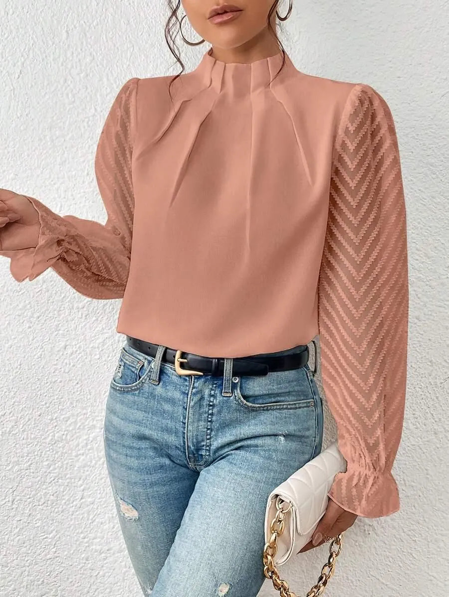 Women's Casual Blouse – Comfortable Everyday Blouse – Nora