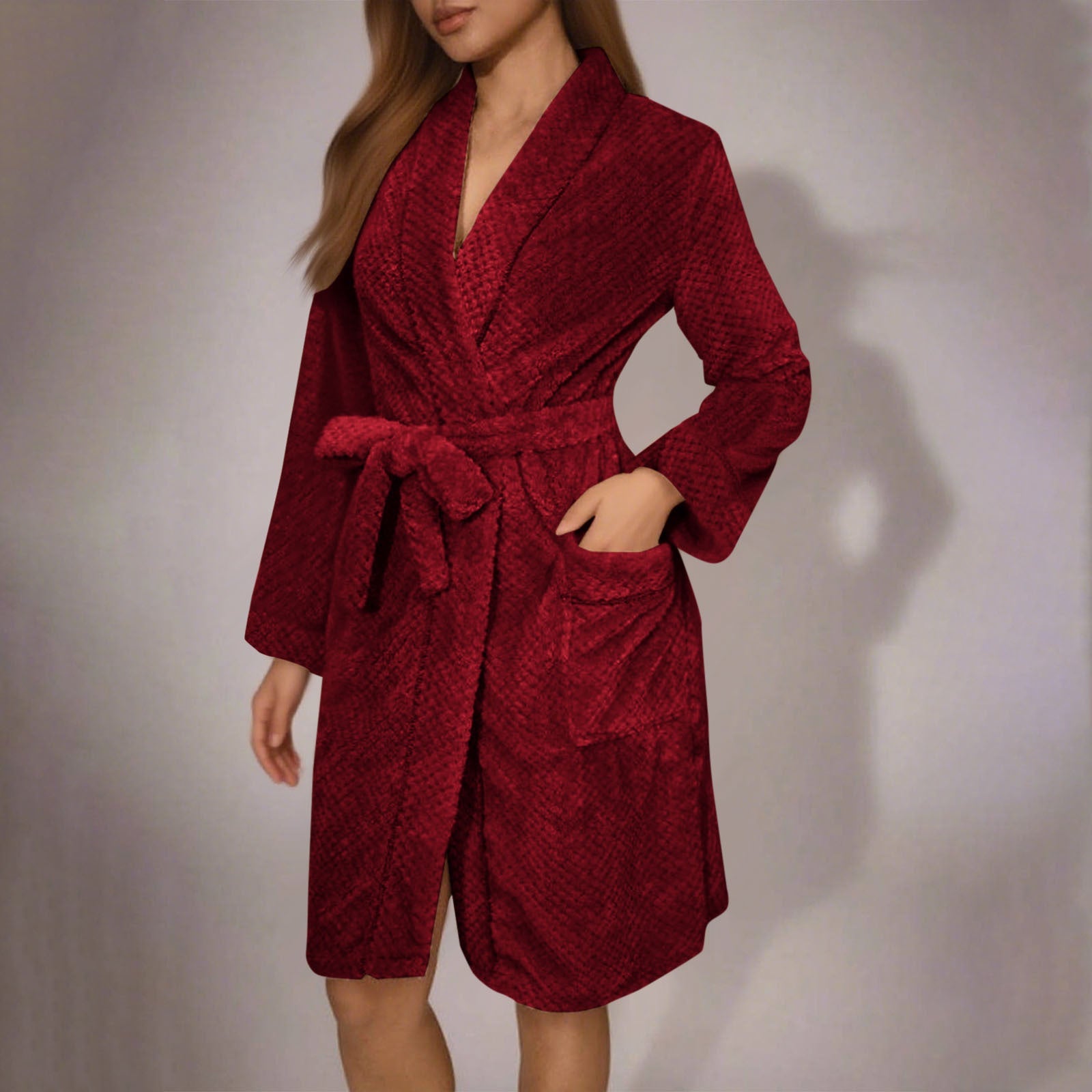 Corinne | Belted Dressing Gown with Pockets
