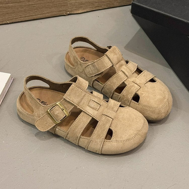 Women's Strappy Sandals with Adjustable Straps and Non-Slip Sole