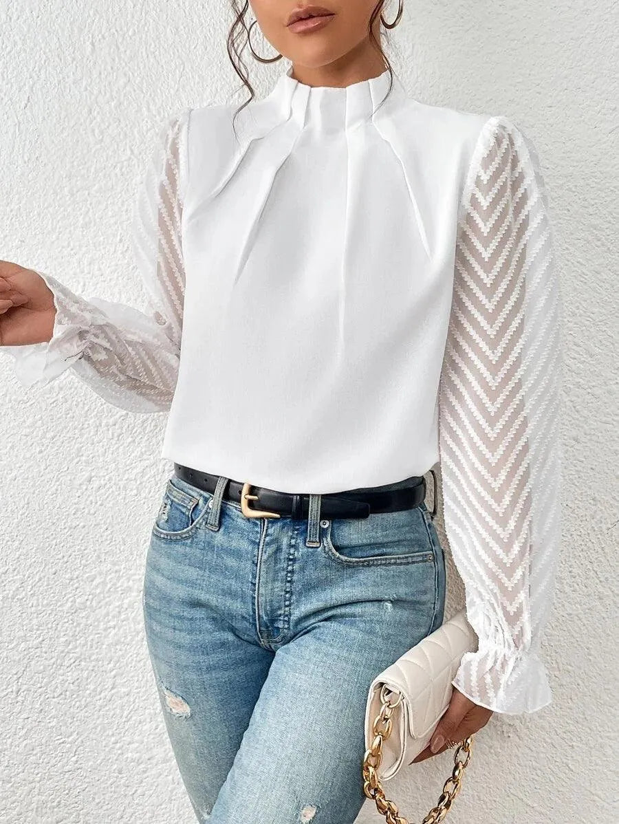 Women's Casual Blouse – Comfortable Everyday Blouse – Nora