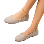 Women's Suede Slippers with Non-Slip Sole and Soft Footbed