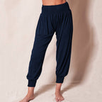 Women's Relaxed Jogger Pants – Elastic Waist Ankle Cuff Leisure Trousers
