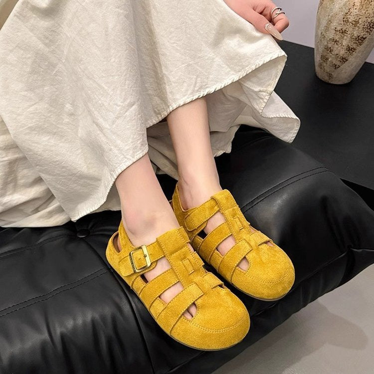 Women's Strappy Sandals with Adjustable Straps and Non-Slip Sole