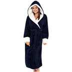 Marlowe | Hooded Fleece Bathrobe with Belt