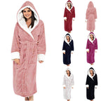 Marlowe | Hooded Fleece Bathrobe with Belt