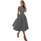 Women's Strapless Evening Maxi Dress – Fitted Formal Cocktail Dress