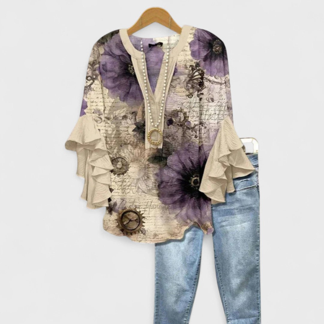 Women's Elegant Blouse – Everyday Casual Blouse – Aisha