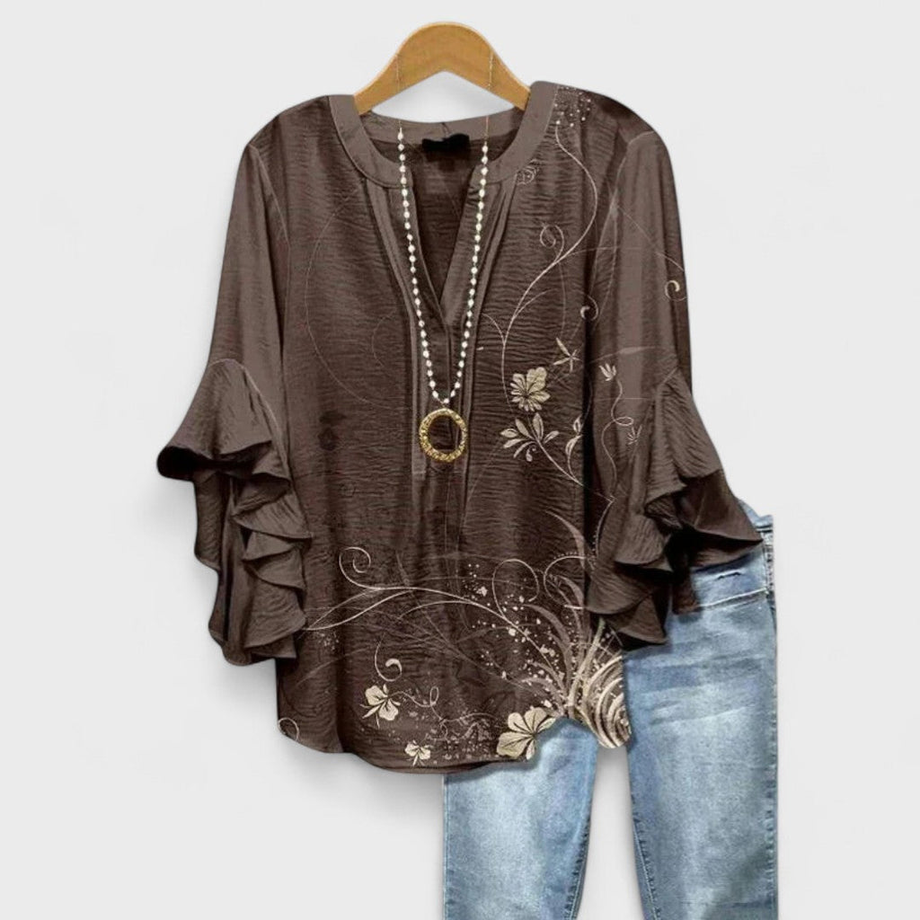 Women's Elegant Blouse – Everyday Casual Blouse – Aisha