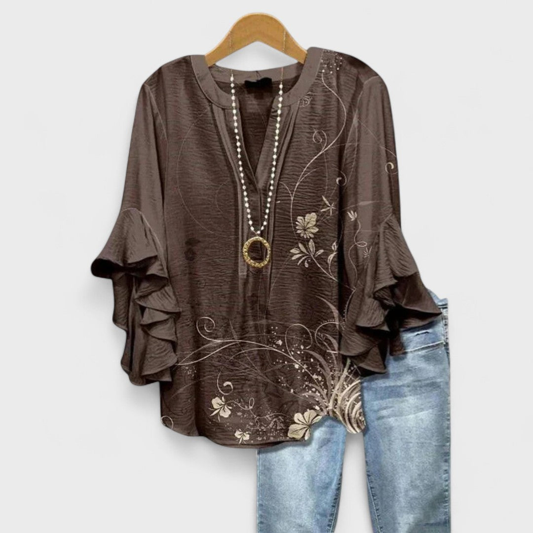 Women's Elegant Blouse – Everyday Casual Blouse – Aisha