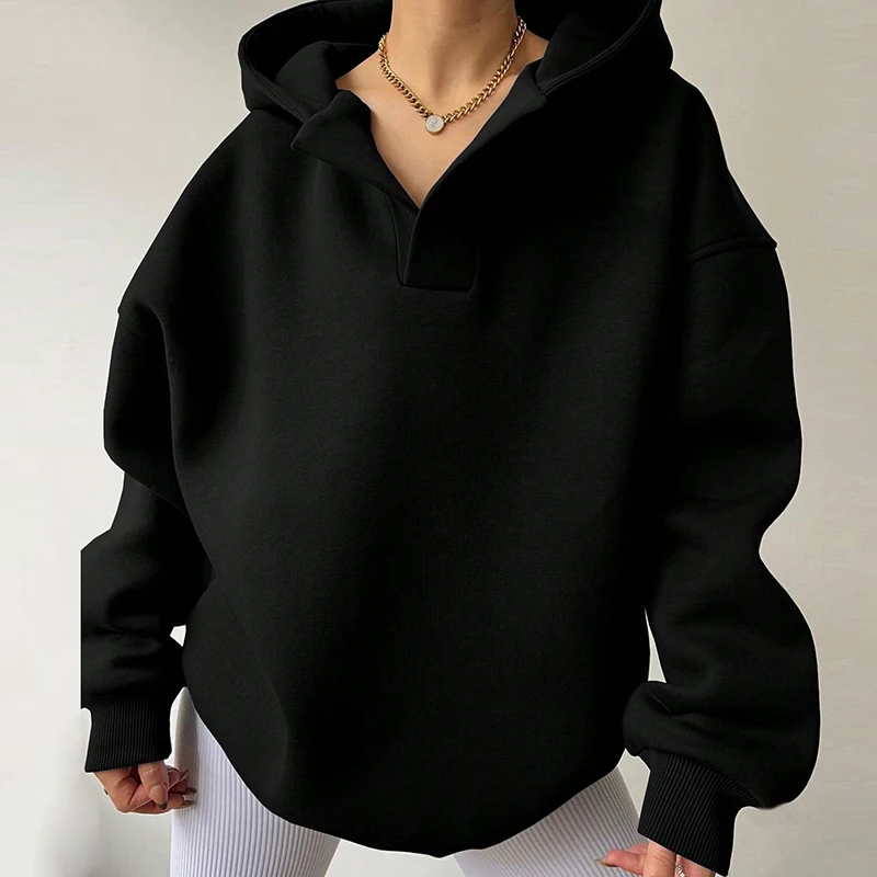 Women's Relaxed Oversized Hoodie – Long Sleeve Pullover Hooded Sweatshirt