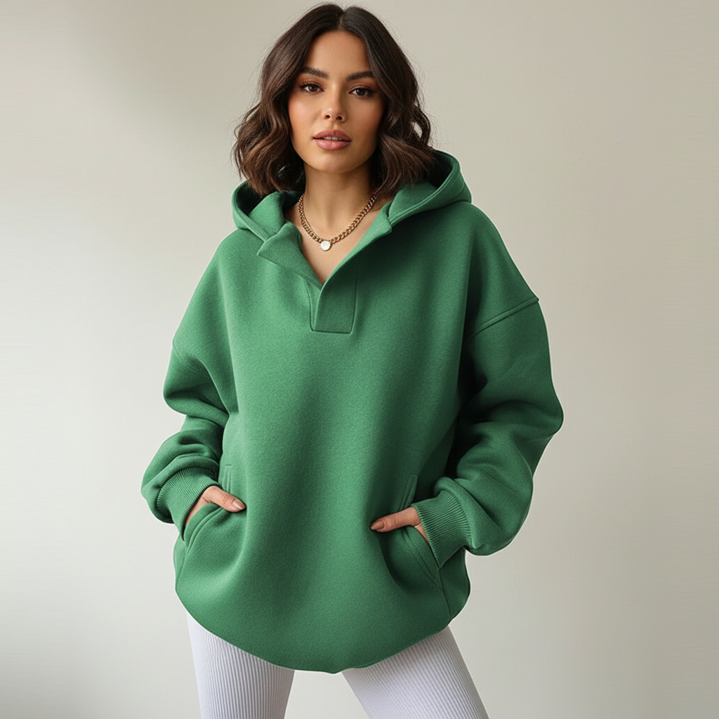 Women's Relaxed Oversized Hoodie – Long Sleeve Pullover Hooded Sweatshirt