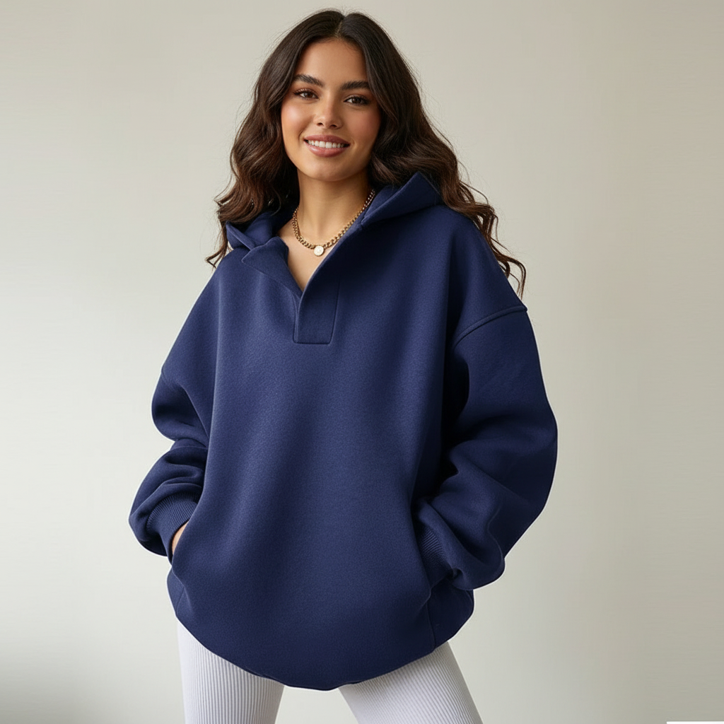 Women's Relaxed Oversized Hoodie – Long Sleeve Pullover Hooded Sweatshirt