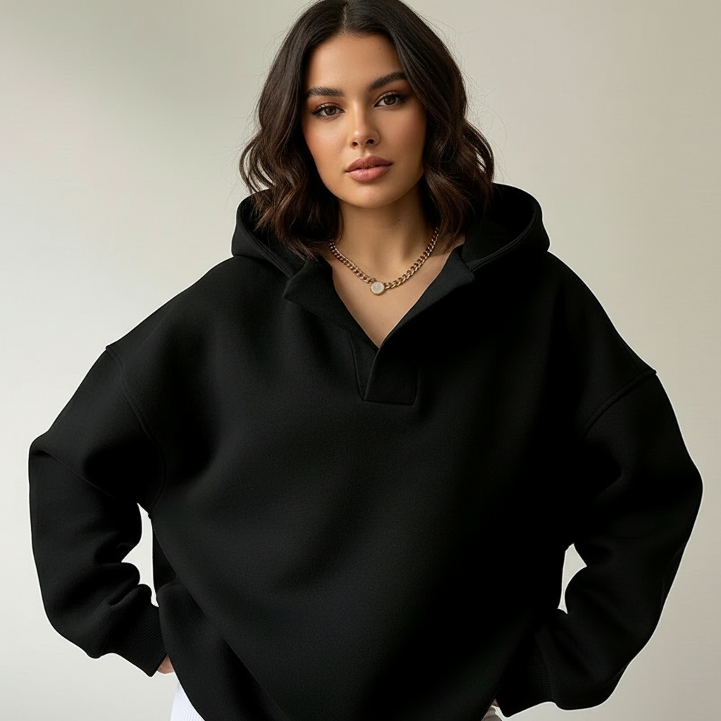 Women's Relaxed Oversized Hoodie – Long Sleeve Pullover Hooded Sweatshirt