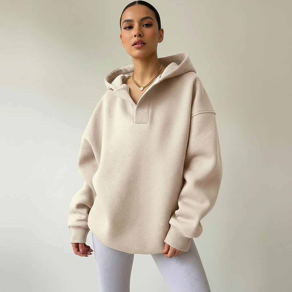 Women's Relaxed Oversized Hoodie – Long Sleeve Pullover Hooded Sweatshirt