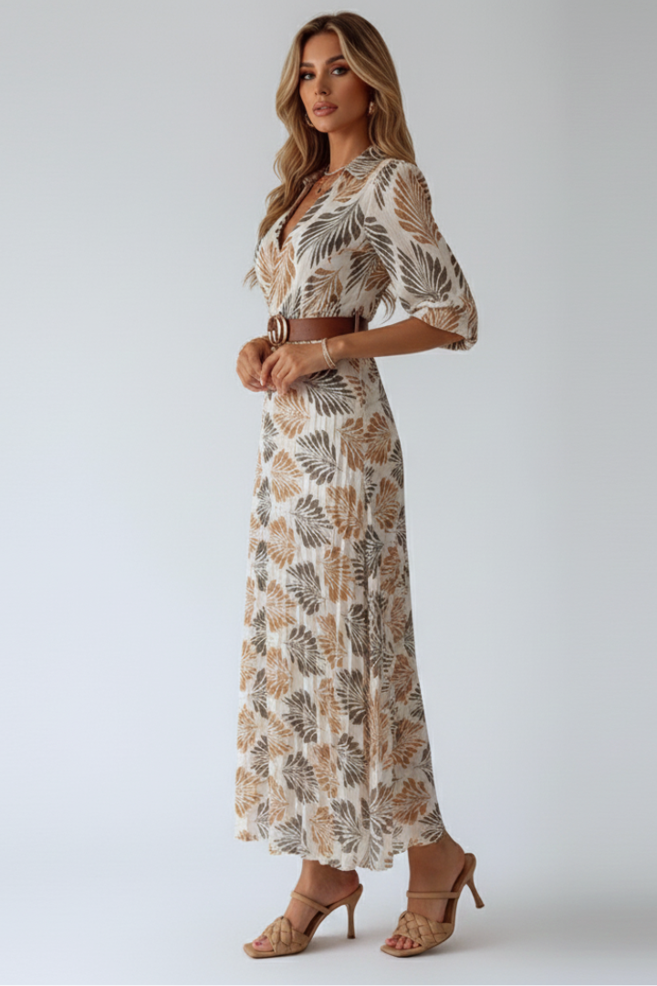 Women's Printed Maxi Dress – Boho Summer Dress