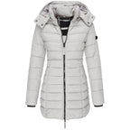 Women's Insulated Puffer Jacket – Hooded Zip-Up Cold Weather Jacket
