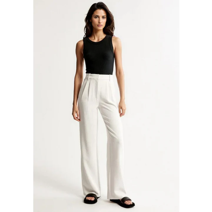 Women's Flowy Wide Leg Pants – High Waist Dress Trousers