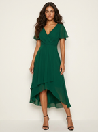 Women's Wedding Guest Midi Dress – Fitted Romantic Occasion Dress