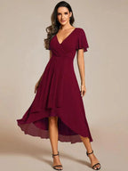Women's Wedding Guest Midi Dress – Fitted Romantic Occasion Dress