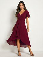 Women's Wedding Guest Midi Dress – Fitted Romantic Occasion Dress