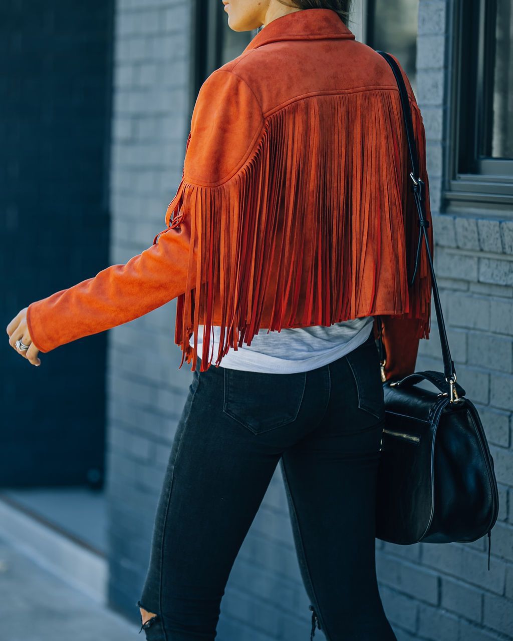 Women's Cropped Fringe Jacket – Statement Layering Jacket