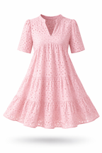 Women's Embroidered Midi Dress – Broderie Dress