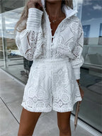 Women's Lace Set – Elegant Two-Piece Set – Veanne