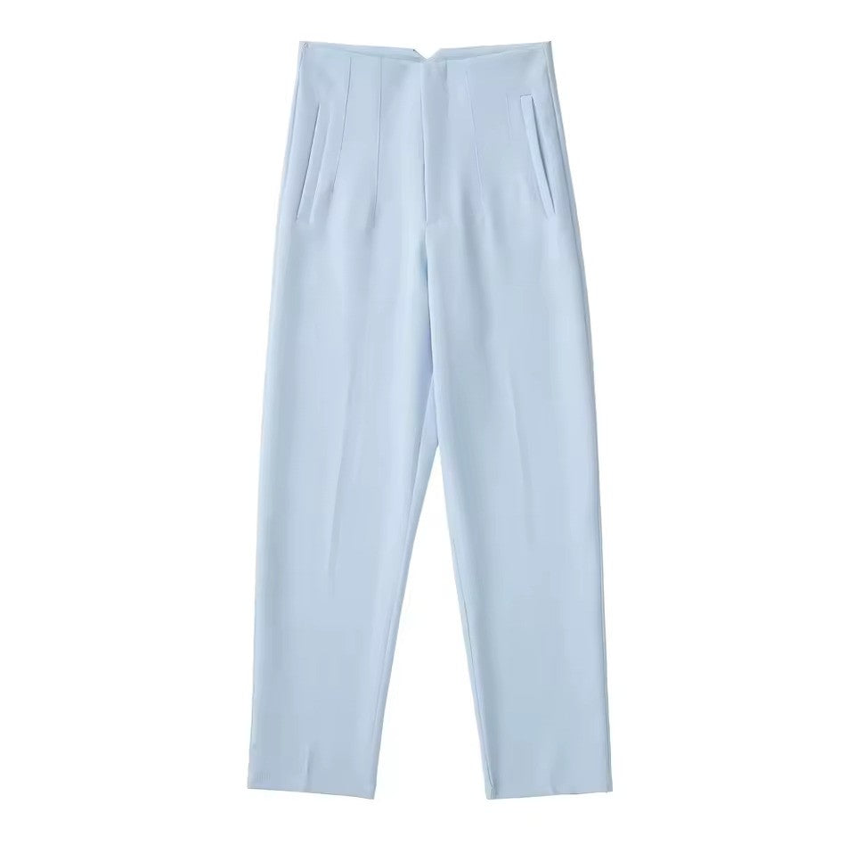 Women's Straight Leg Dress Pants – Wrinkle Resistant Tailored Trousers