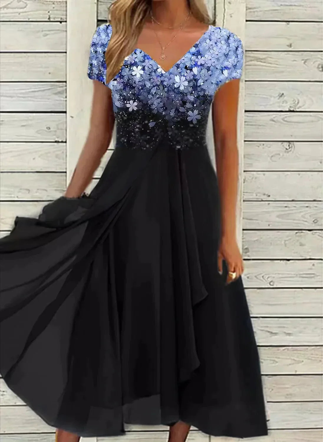 Marigon | Floral Maxi Occasion Dress