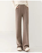 Women's Knit Pants – High Waist Wide Leg Pants
