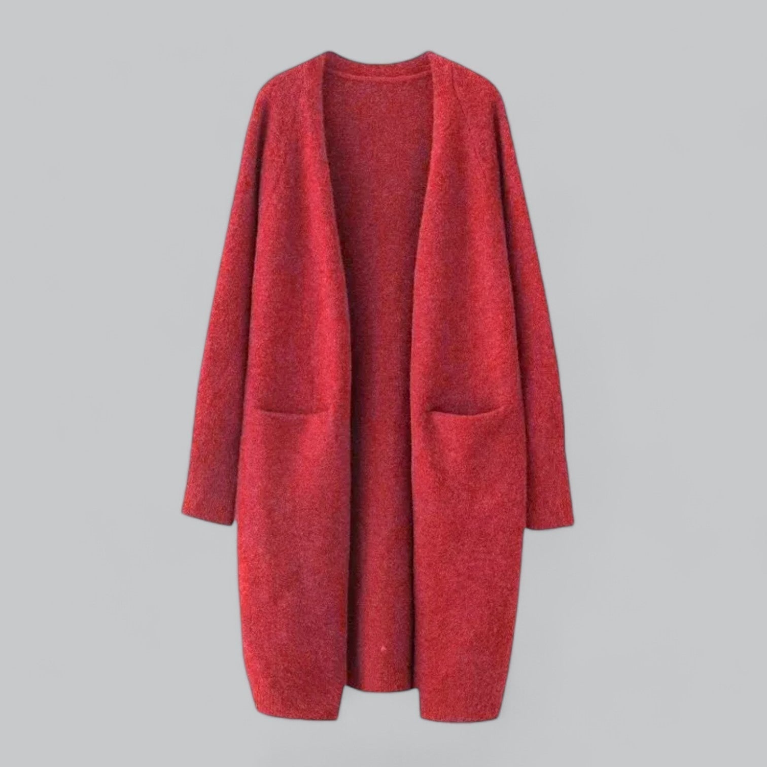 Women's Open Front Longline Cardigan – Classic Relaxed Fit Cardigan