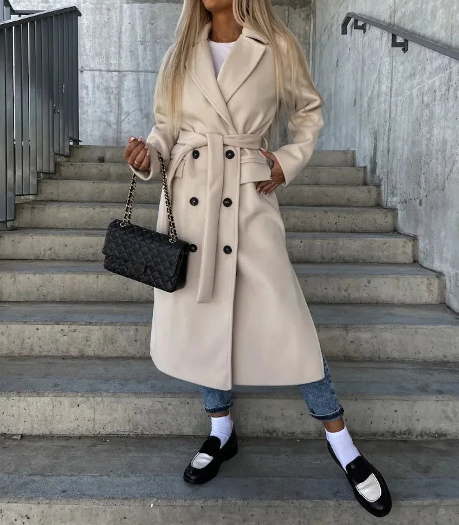 Women's Trench Coat – Classic Long Coat – Abigail
