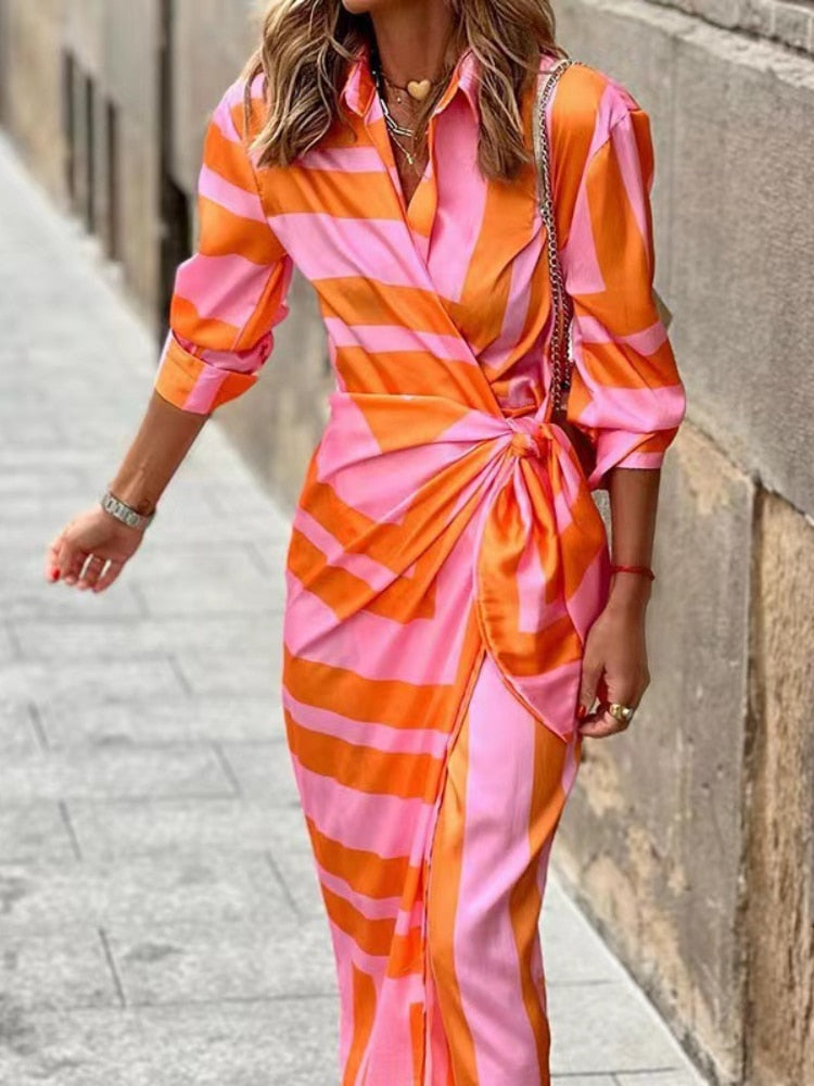 Women's Summer Midi Dress – Lightweight Casual Dress – Doris