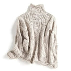 Women's Cozy Winter Sweater – Relaxed Long Sleeve Knit Pullover