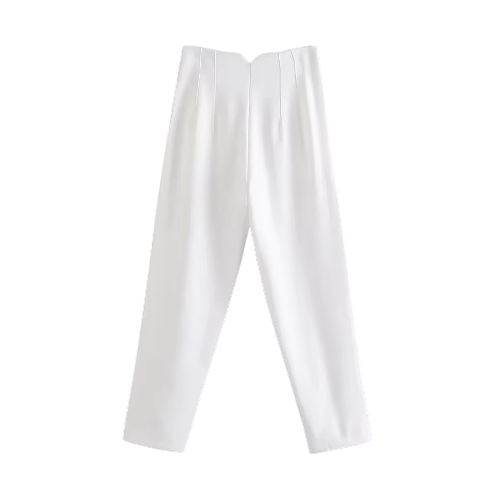 Women's Straight Leg Dress Pants – Wrinkle Resistant Tailored Trousers