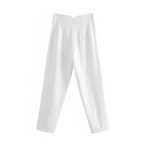 Women's Straight Leg Dress Pants – Wrinkle Resistant Tailored Trousers
