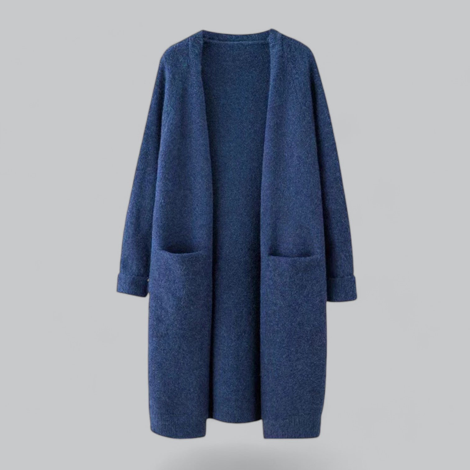 Women's Open Front Longline Cardigan – Classic Relaxed Fit Cardigan