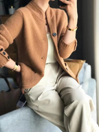 Women's Cardigan – Button Front Knit Cardigan – Lucille