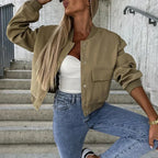 Women's Structured Short Jacket – Tailored Casual Everyday Jacket