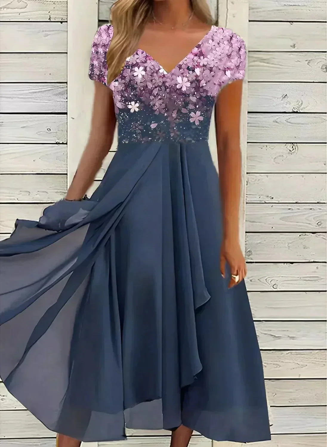 Marigon | Floral Maxi Occasion Dress