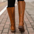 Women's Ankle Boots – Orthopedic Faux Leather Boots – Katie