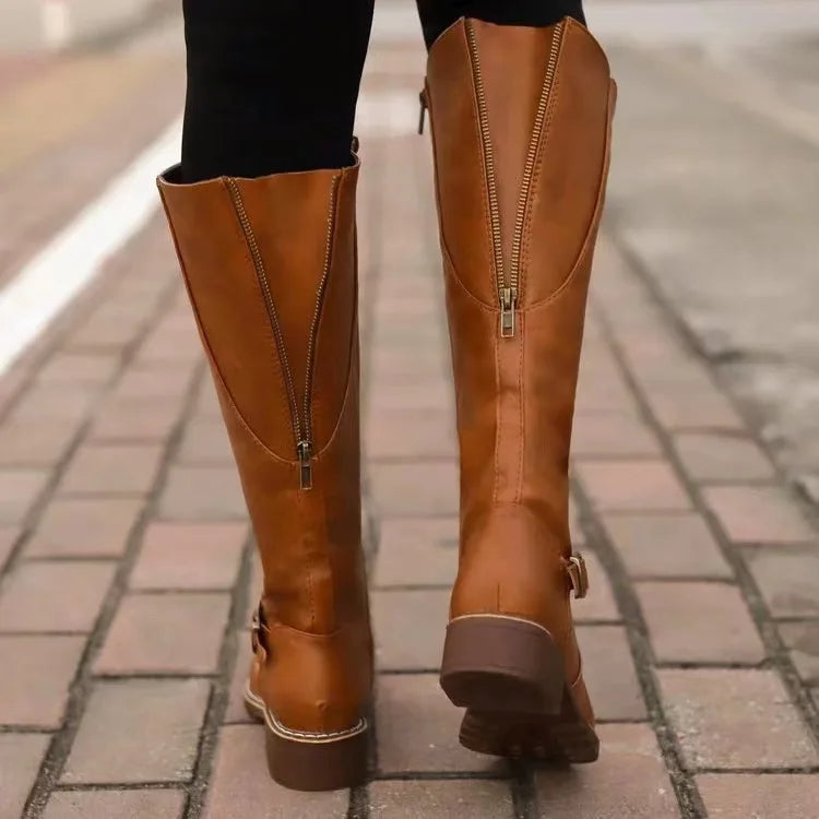 Women's Ankle Boots – Orthopedic Faux Leather Boots – Katie