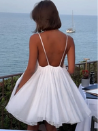Women's Mini Dress – Fitted Evening Dress – Ava