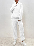 Women's Teddy Lounge Set – Hooded Cozy House Suit